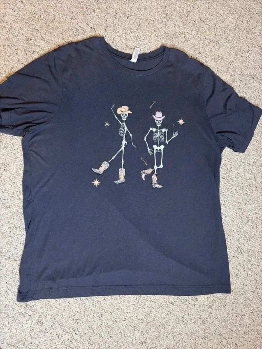 Bella+Canvas Gray Skeleton Tee